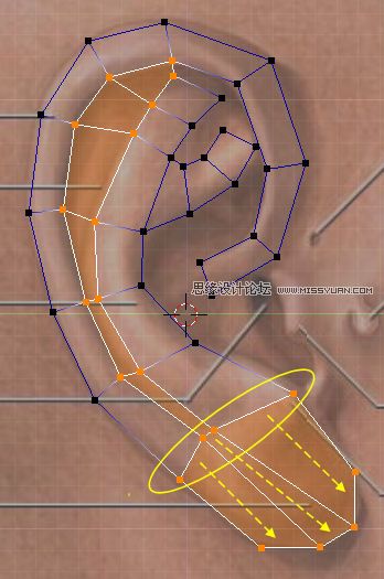 3Dmax建模教程：簡單制作逼真耳朵模型