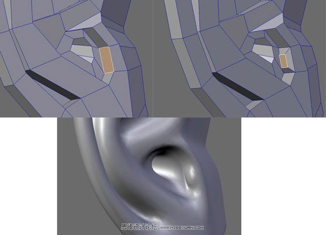 3Dmax建模教程：簡單制作逼真耳朵模型