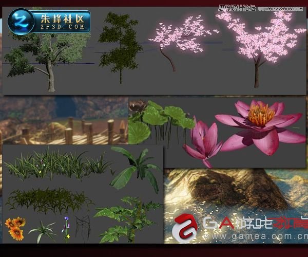  3DMAX制作仙靈島動漫場景過程賞析,PS教程,思緣教程網