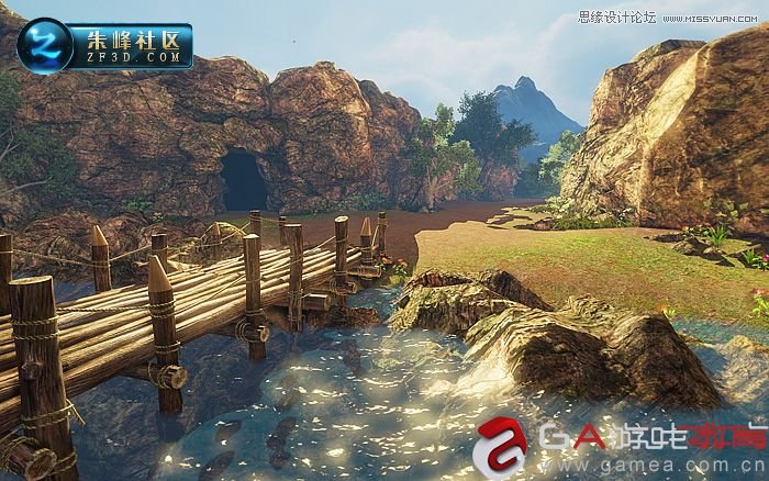  3DMAX制作仙靈島動漫場景過程賞析,PS教程,思緣教程網