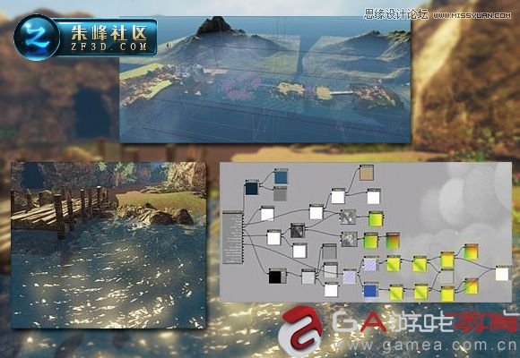  3DMAX制作仙靈島動漫場景過程賞析,PS教程,思緣教程網