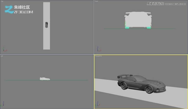 3DMAX制作炫酷的紅色跑車教程,PS教程,思緣教程網