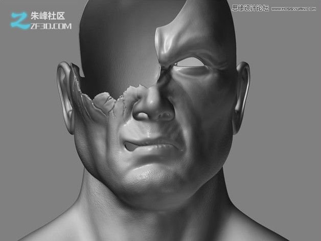 3DMAX制作科技獨眼怪人建模教程,PS教程,思緣教程網