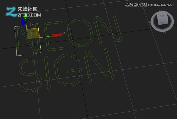 3dmax結合Vray制作霓虹燈藝術字效果,PS教程,思緣教程網
