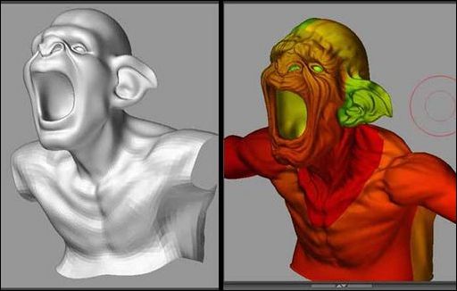 3DS MAX結合ZBrush建模打造妖魔