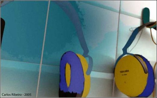 3ds Max教程:懸掛在浴室內耳機