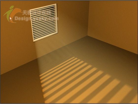 3DsMAX實例：窗格透光效果模擬
