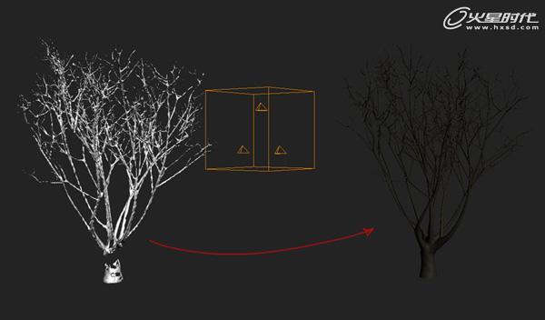 3ds Max實例教程:模擬實現樹上積雪的效果