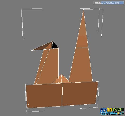 3Dmax制作千紙鶴多邊形建模教程