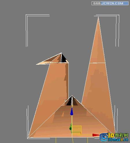 3Dmax制作千紙鶴多邊形建模教程