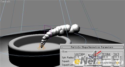 用3dsmax模擬香煙煙絲飄動效果(4)