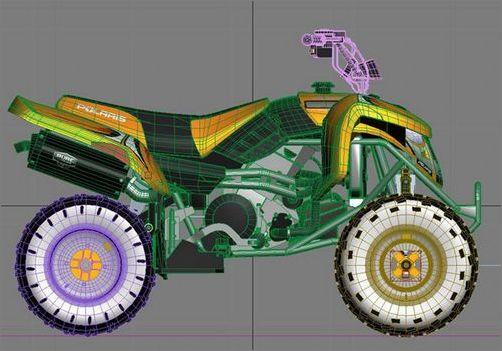3DSmax制作豪華四輪摩托車教程(2)