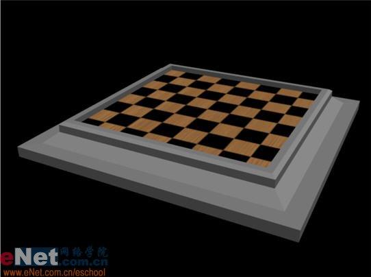 用3DSMAX打造國際象棋棋盤效果(3)