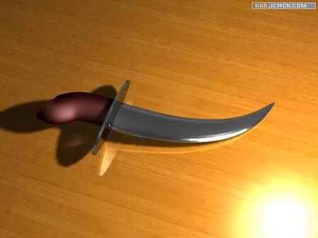 3DMAX用多邊形制作精美匕首 三聯