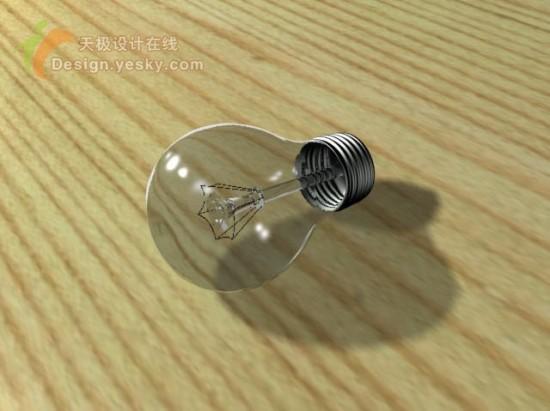 3DsMAX精彩特效實例之制作三維玻璃燈泡(4)