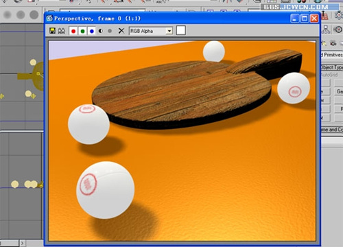 3D制作乒乓球和球拍 三聯