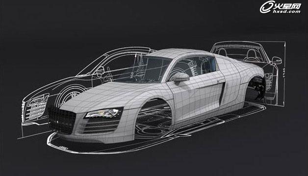 3ds Max打造Audi R8 三聯
