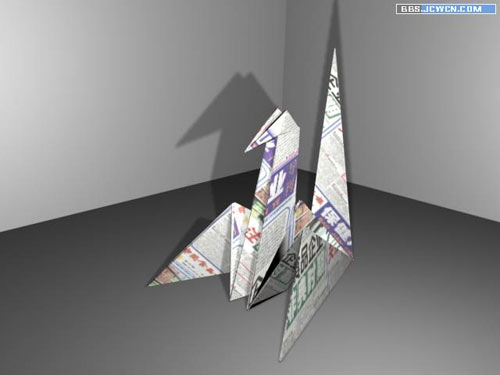 用3D造千紙鶴多邊形建模 三聯