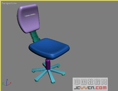 3D初級教程--打造一張逼真轉椅