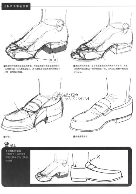 SAI教你畫不同款式的鞋子 三聯