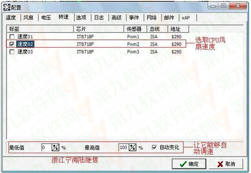 用SpeedFan來控制CPU風扇轉速