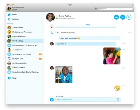 Win和Mac版Skype升級 可同時文字視頻聊天
