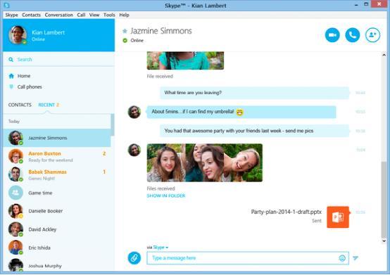 Win和Mac版Skype升級 可同時文字視頻聊天 三聯