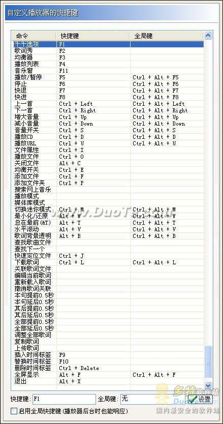 千千靜聽快捷鍵使用大全 三聯