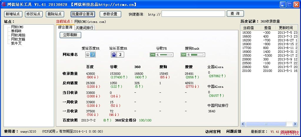 網钛站長工具功能簡介 三聯