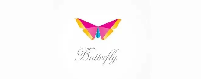 欣賞幾組蝴蝶創意logo