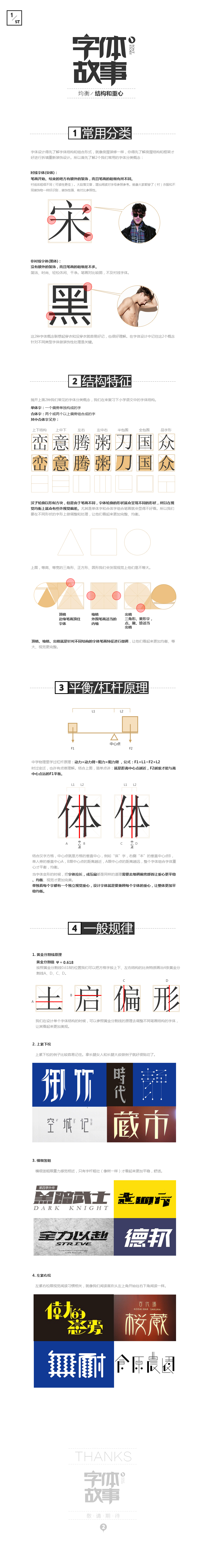 字體故事之一:均衡-結構和重心 三聯