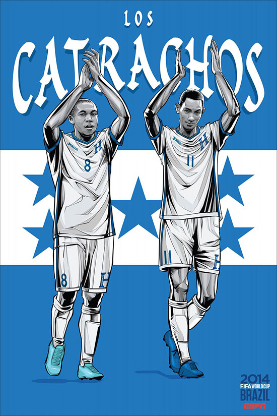 1 1405261221381 2014年巴西世界杯32強宣傳海報設計