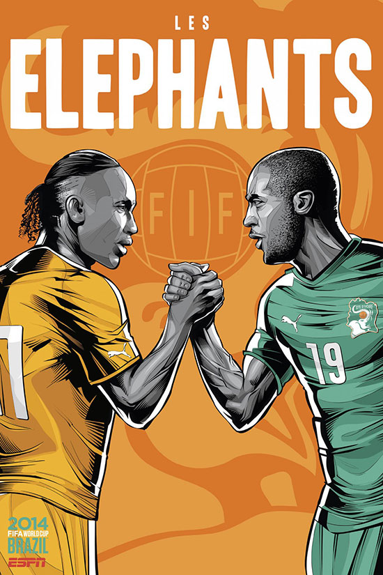 1 1405261222171 2014年巴西世界杯42強宣傳海報設計