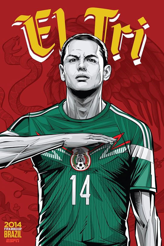 1 1405261222251 2014年巴西世界杯42強宣傳海報設計