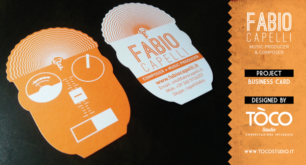 Fabio Capelli Business Card by Toco Studio in Showcase of 50 Creative Business Cards