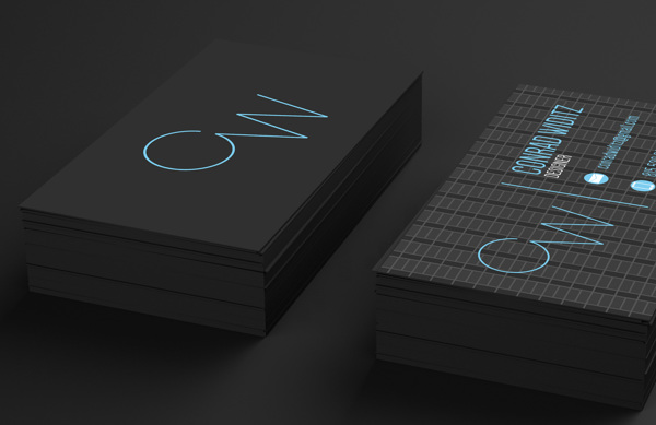 Self Branding by Conrad Widitz in Showcase of 50 Creative Business Cards