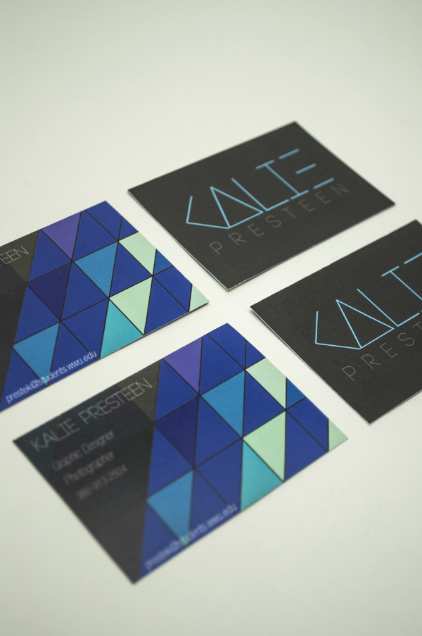 Business Cards by Kalie Presteen in Showcase of 50 Creative Business Cards