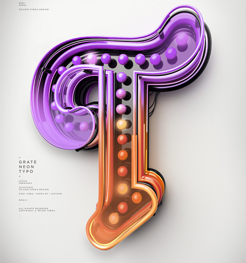 peter tarka typography illustration