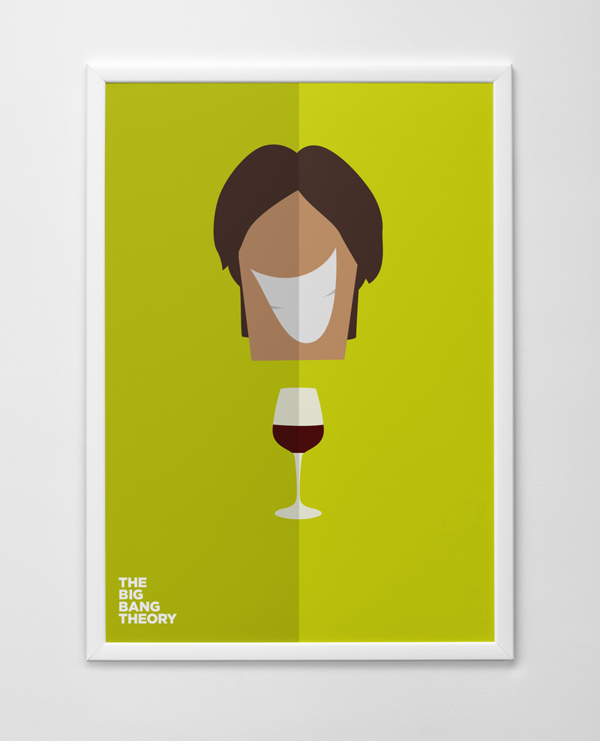 The Big Bang Theory Minimalist Posters by Kareem Magdi in Showcase of Minimal Movie Posters #4