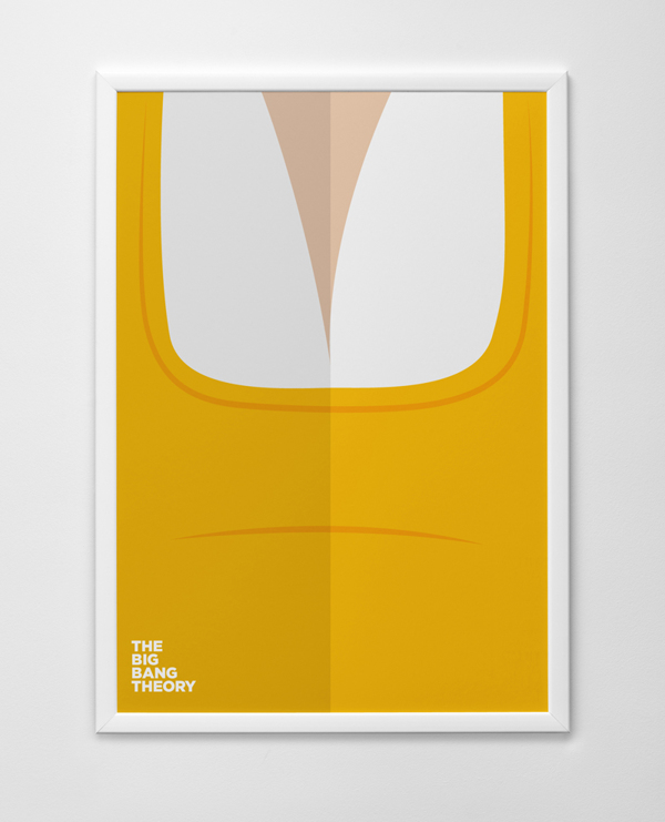 The Big Bang Theory Minimalist Posters by Kareem Magdi in Showcase of Minimal Movie Posters #4