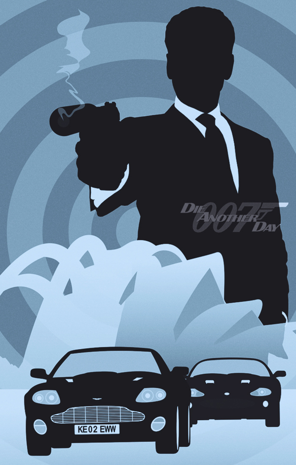 James Bond 007 by Rolando Miguel Soberon in Showcase of Minimal Movie Posters #1