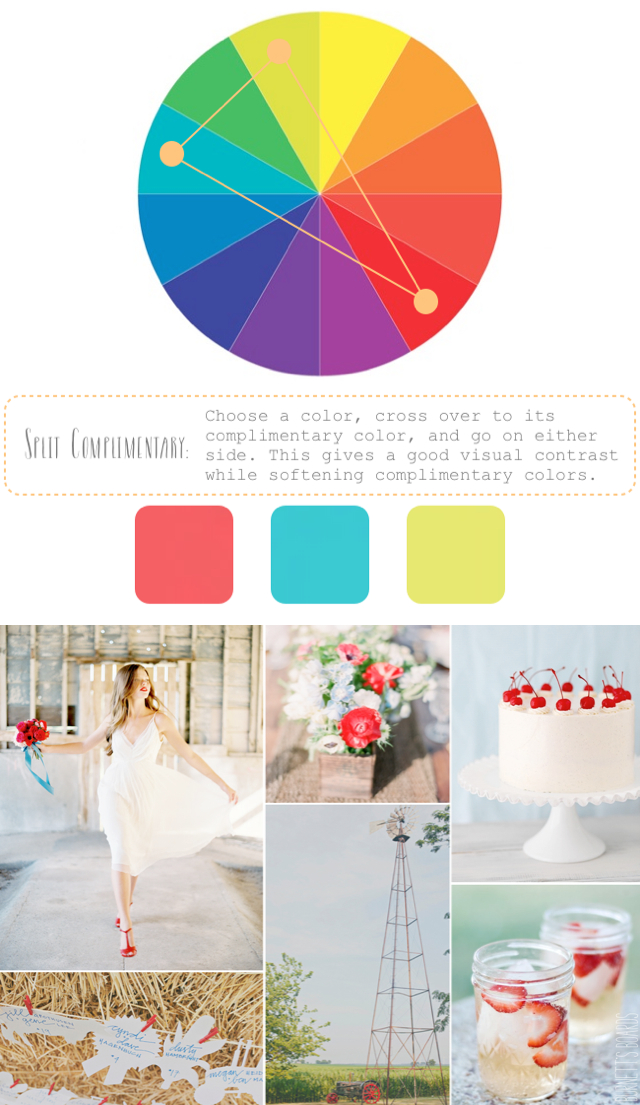 How to Create Color Palettes / split complimentary colors