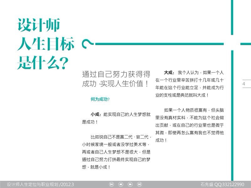 設計師的人生定位與職業規劃 三聯