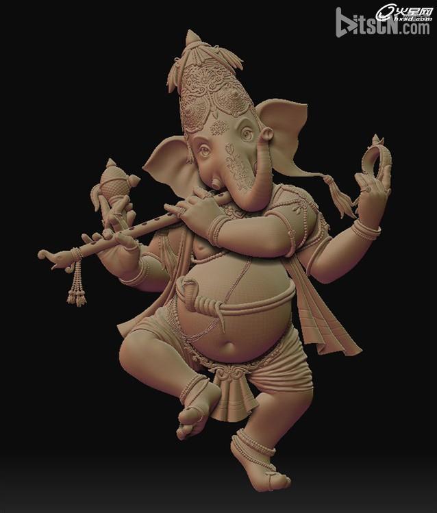 MAYA打造Ganesha智慧的神角色教程 網管之家 MAYA角色動畫教程