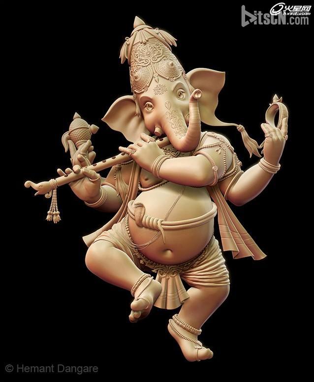 MAYA打造Ganesha智慧的神角色教程 網管之家 MAYA角色動畫教程