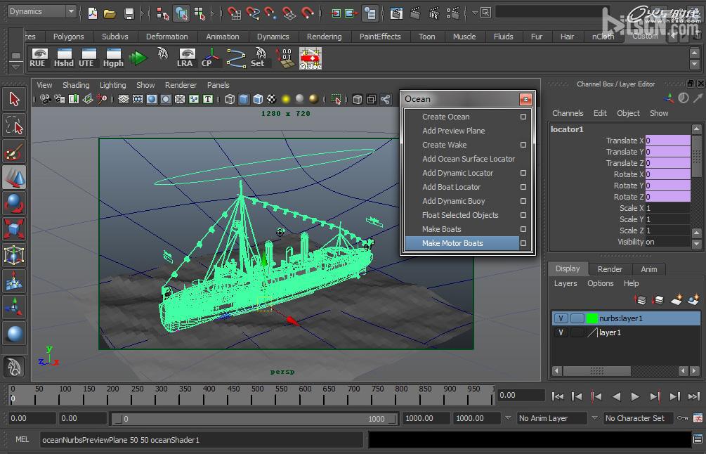 MAYA制作中山艦 海洋篇 網管之家 MAYA建模教程