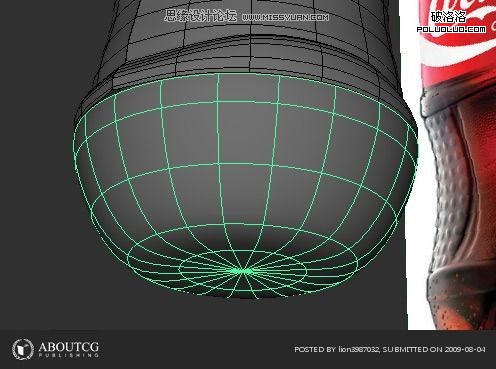 Maya建模教程：打造最逼真的可樂瓶子(2),PS教程,思緣教程網