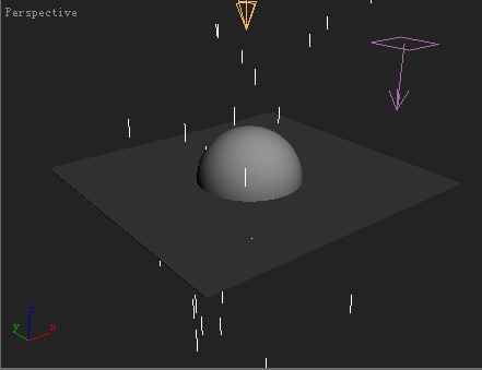 使用PF粒子制作“雨花飛濺”效果