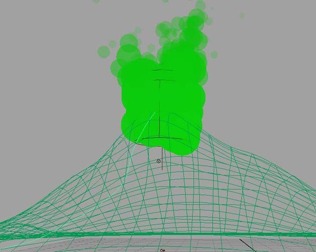 MAYA粒子教程：制作火山噴發動畫效果