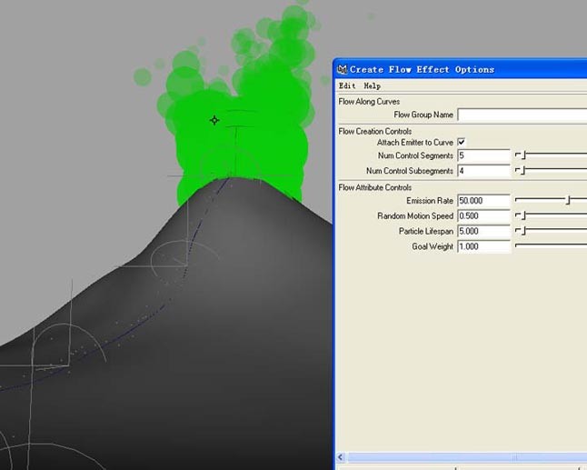 MAYA粒子教程：制作火山噴發動畫效果